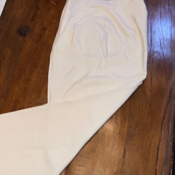 Express Silk Cream Dress Pants Sz 7/8 - Picture 3 of 10